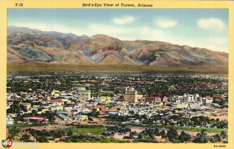 Pictures of Tucson, Arizona: Bird´s-Eye View of Tucson