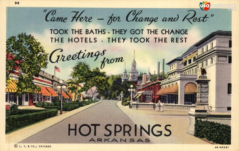 Pictures of Hot Springs, Arkansas: Come Here for Change and Rest