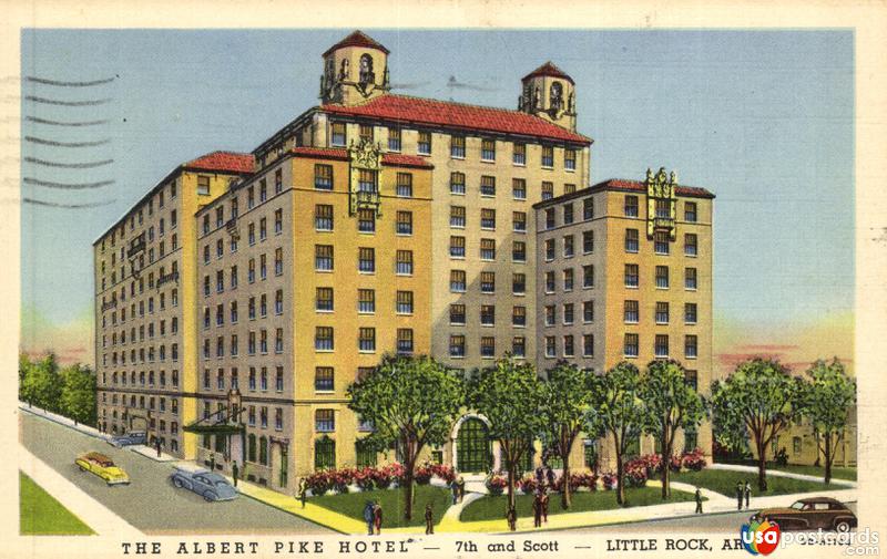 Pictures of Little Rock, Arkansas: The Albert Pike Hotel. 7th and Scott