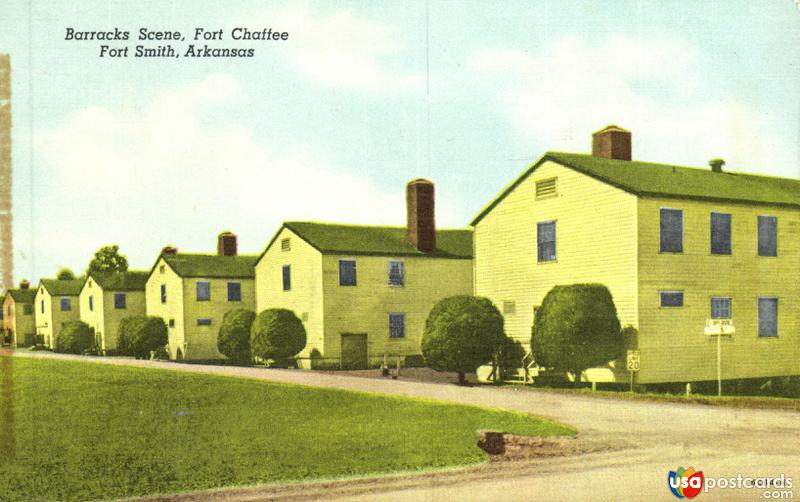 Pictures of Fort Smith, Arkansas: Barracks Scene, Fort Chaffee. Fort Smith, Arkansas