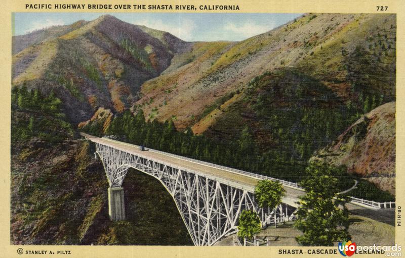 Pictures of Shasta, California: Pacific Highway bridge over the Shasta River
