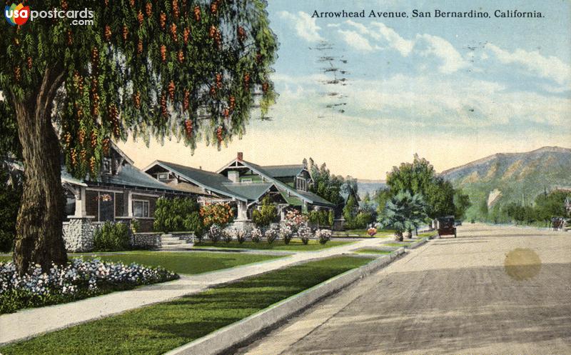 Pictures of San Bernardino, California: Arrowhead Avenue