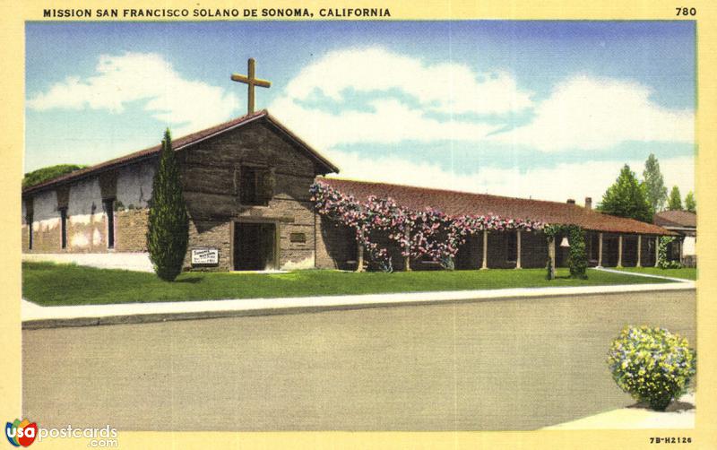 Pictures of Spanish Missions Of California, California: Mission San Francisco Solano de Sonoma