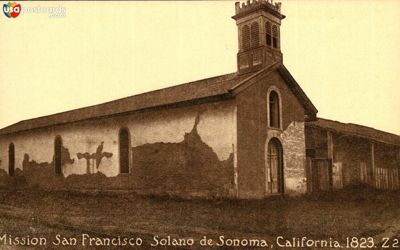 Pictures of Spanish Missions Of California, California: Mission San Francisco Solano de Sonoma. 1823