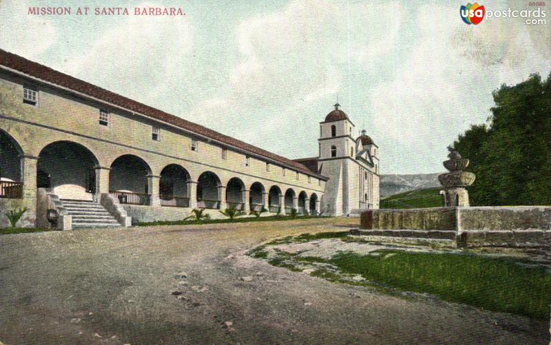 Pictures of Santa Barbara, California: Mission at Santa Barbara