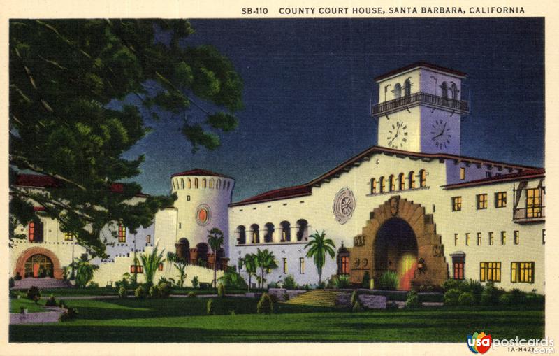 Pictures of Santa Barbara, California: County Courthouse