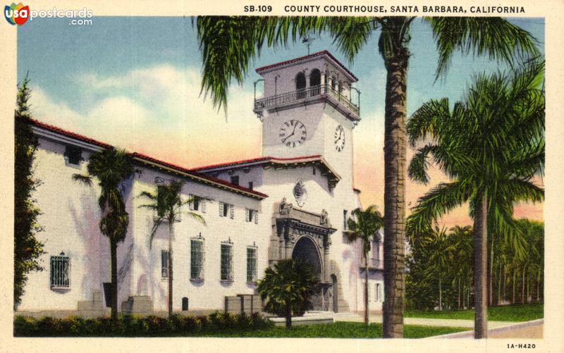 Pictures of Santa Barbara, California: County Courthouse