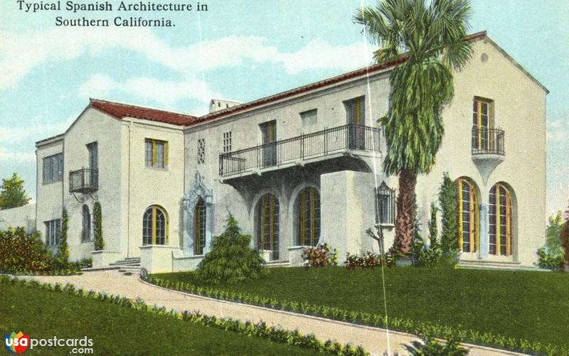 Pictures of Unclassified, California: Typical Spanish Architecture in Southern California