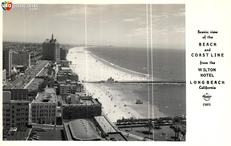 Pictures of Long Beach, California: Scenic View of the Beach and Coastline from the Wilton Hotel