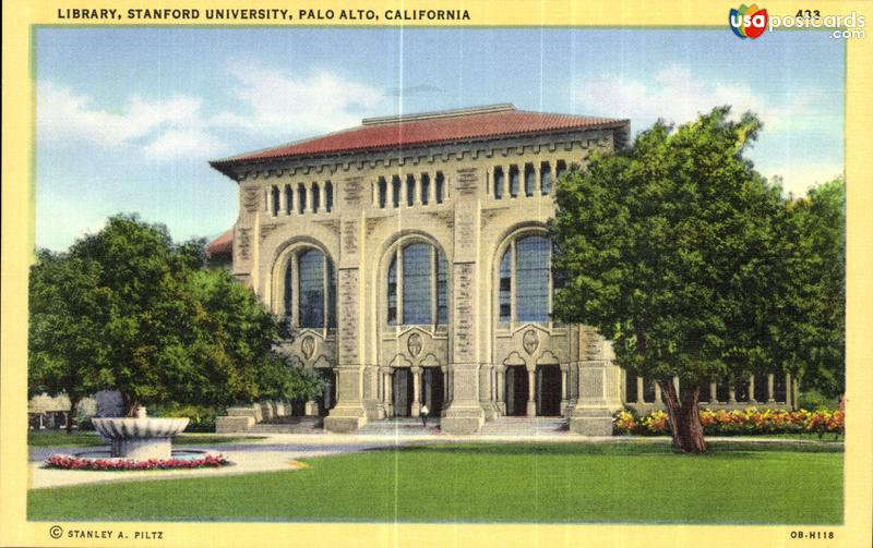 Pictures of Palo Alto, California: Library, Stanford University