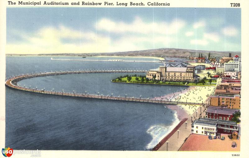 Pictures of Long Beach, California: The Municipal Auditorium and Rainbow Pier