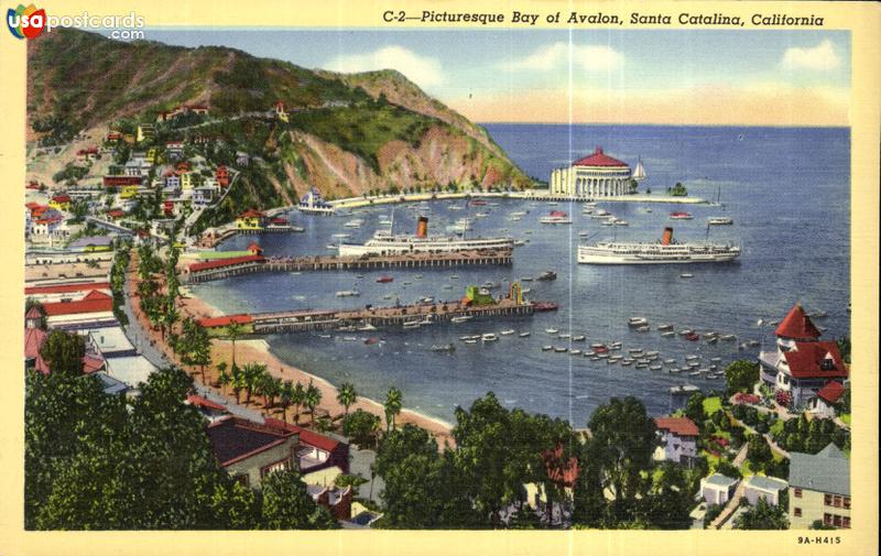 Pictures of Santa Catalina Island, California: Picturesque Bay of Avalon