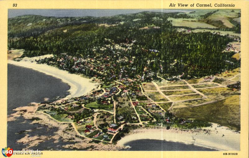Pictures of Carmel, California: Air View of Carmel