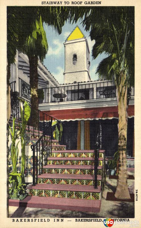 Pictures of Bakersfield, California: Stairway to Roof Garden. Bakersfield Inn