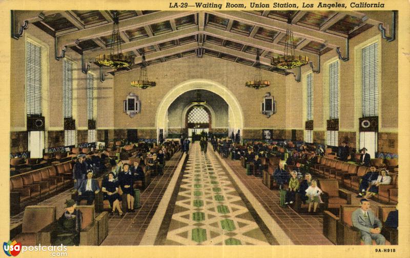 Pictures of Los Angeles, California: Waiting Room, Union Station