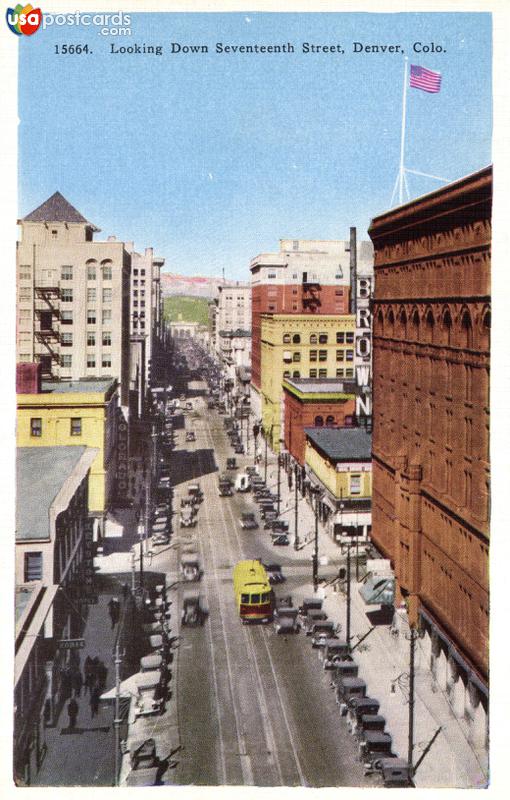 Pictures of Denver, Colorado: Looking Down Seventeenth Street