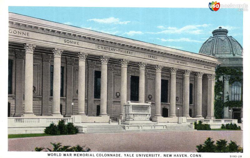 Pictures of New Haven, Connecticut: World War Memorial Colonnade, Yale University