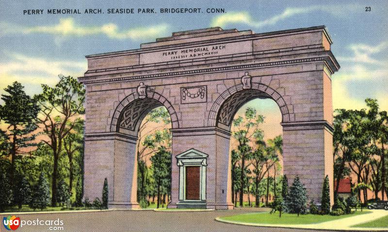 Pictures of Bridgeport, Connecticut: Perry Memorial Arch, Seaside Park