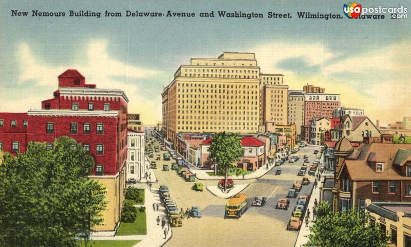 Pictures of Wilmington, Delaware: New Nemours Building from Delaware Avenue and Washington Street