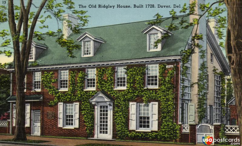 Pictures of Dover, Delaware: The Old Ridgley House, Built 1728