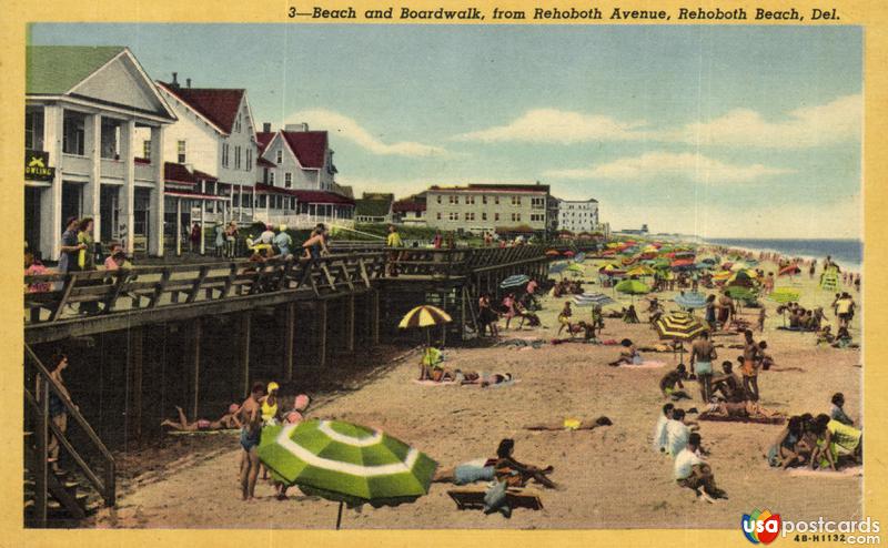 Pictures of Rehoboth Beach, Delaware: Beach and Boardwalk, from Rehoboth Avenue