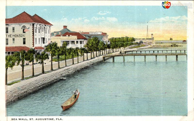Pictures of St. Augustine, Florida: Sea Wall