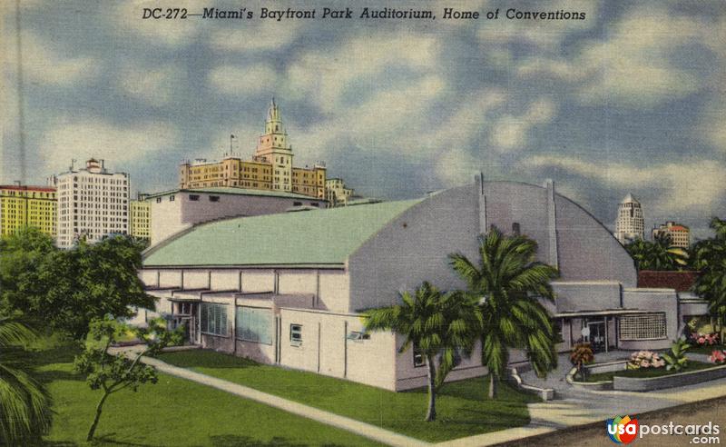 Pictures of Miami, Florida: Miami´s Bayfront Park Auditorium, Home of Conventions
