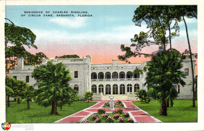 Pictures of Sarasota, Florida: Residence of Charles Ringling, of Circus Fame