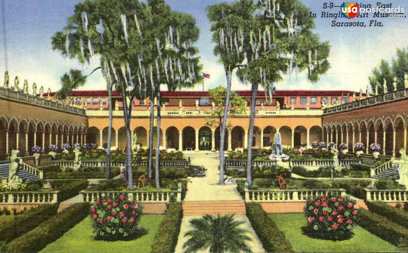 Pictures of Sarasota, Florida: Looking East in Ringling Art Museum