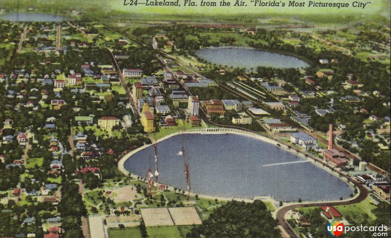 Pictures of Lakeland, Florida: Lakeland from the Air, Florida´s Most Picturesque City