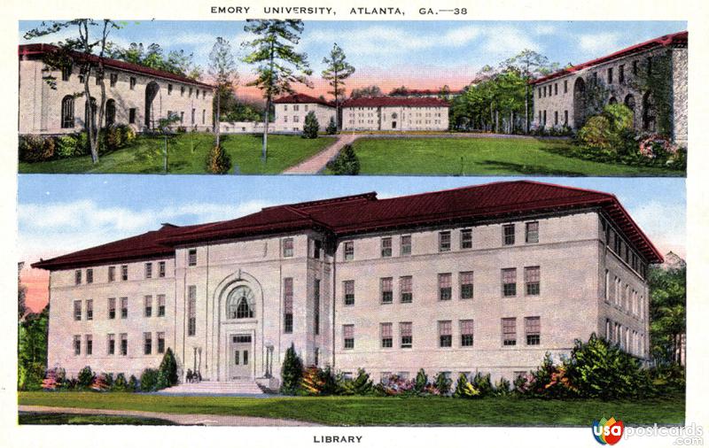 Pictures of Atlanta, Georgia: Emory University / Library