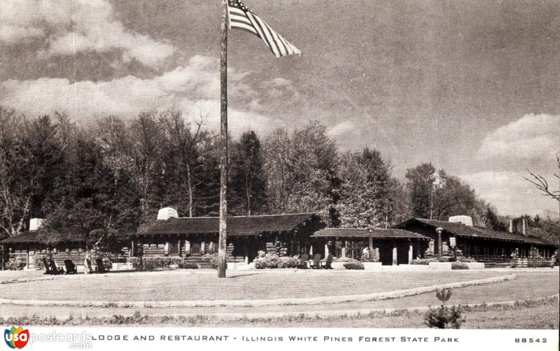 Pictures of White Pines State Park, Illinois: Lodge and Restaurant - Illinois White Pines Forest State Park