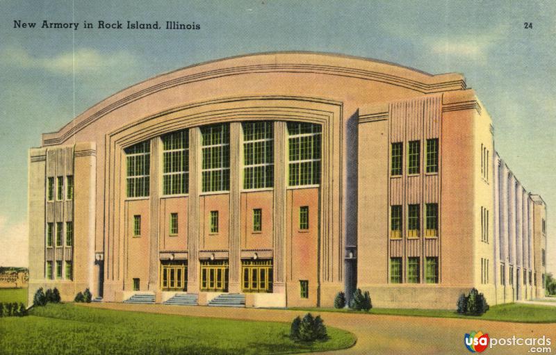 Pictures of Rock Island, Illinois: New Armory in Rock Island