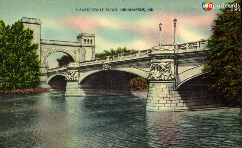 Pictures of Indianapolis, Indiana: Emrichsville Bridge. Greetings from Indianapolis