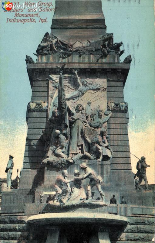 Pictures of Indianapolis, Indiana: War Group, Soldiers´and Sailors´ Monument