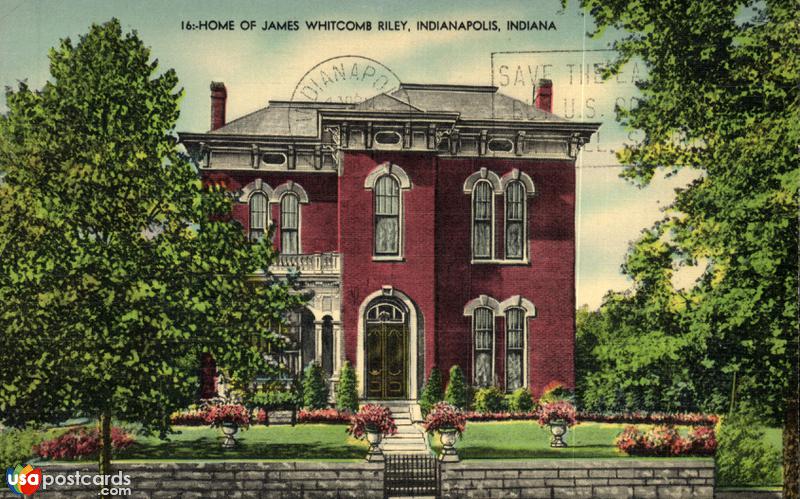 Pictures of Indianapolis, Indiana: Home of James Whitcomb Riley