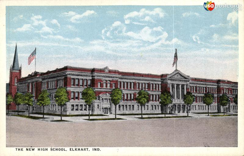 Pictures of Elkhart, Indiana: The New High School