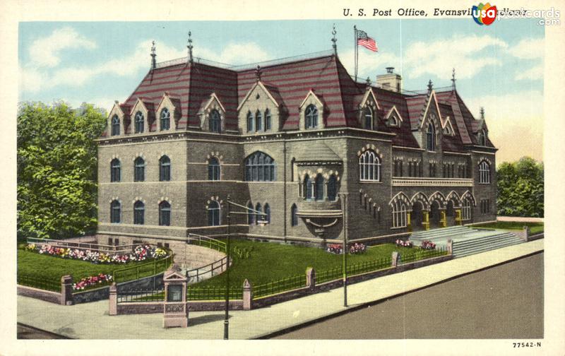 Pictures of Evansville, Indiana: U. S. Post Office