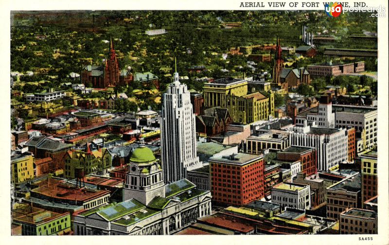 Pictures of Fort Wayne, Indiana: Aerial View of Fort Wayne