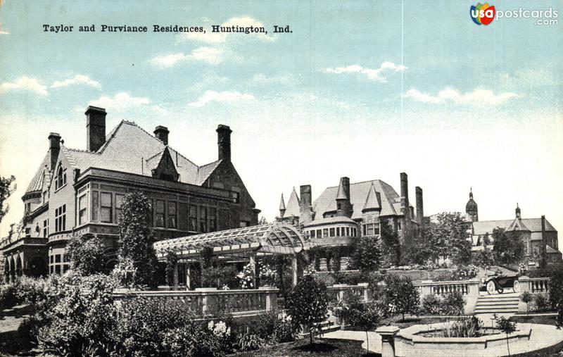 Pictures of Huntington, Indiana: Taylor and Purviance Residence