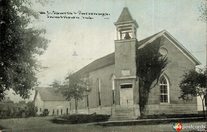 Pictures of Jamestown, Indiana: M. E. Church & Parsonage