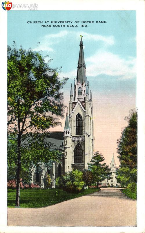 Pictures of South Bend, Indiana: Church at University of Notre Dame