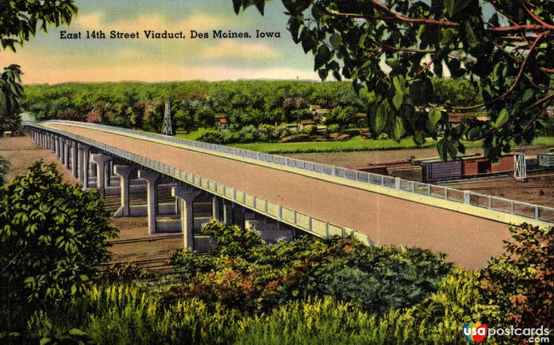 Pictures of Des Moines, Iowa: East 14th Street Viaduct