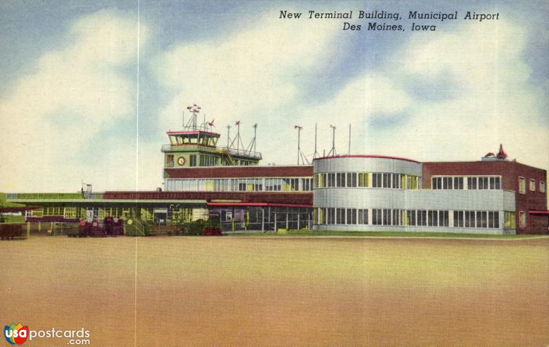 Pictures of Des Moines, Iowa: New Terminal Building, Minicipal Airport