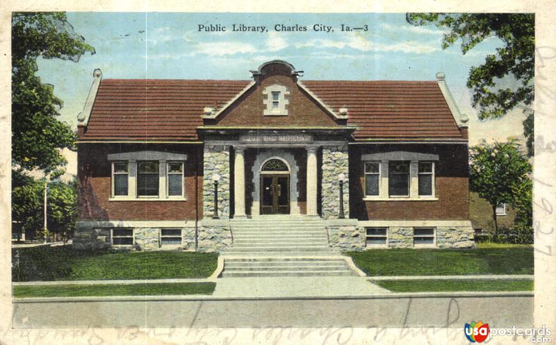 Pictures of Charles City, Iowa: Public Library