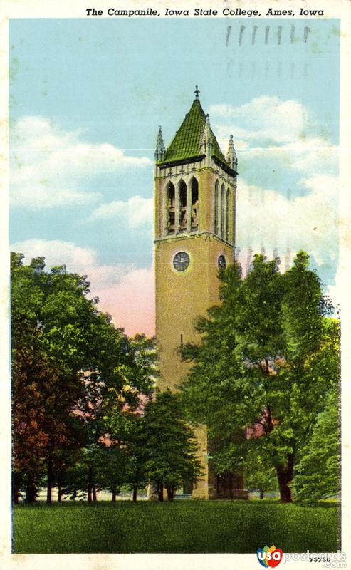 Pictures of Ames, Iowa: The Campanile, Iowa State College