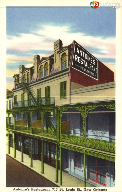 Pictures of New Orleans, Louisiana: Antoine´s Restaurant, 713 St. Louis St.