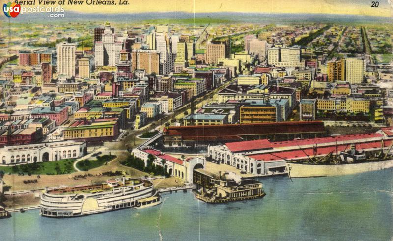Pictures of New Orleans, Louisiana: Aerial View of New Orleans