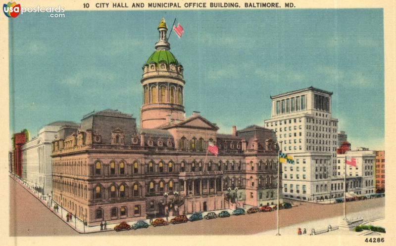 Pictures of Baltimore, Maryland: City Hall and Municipal Office Building