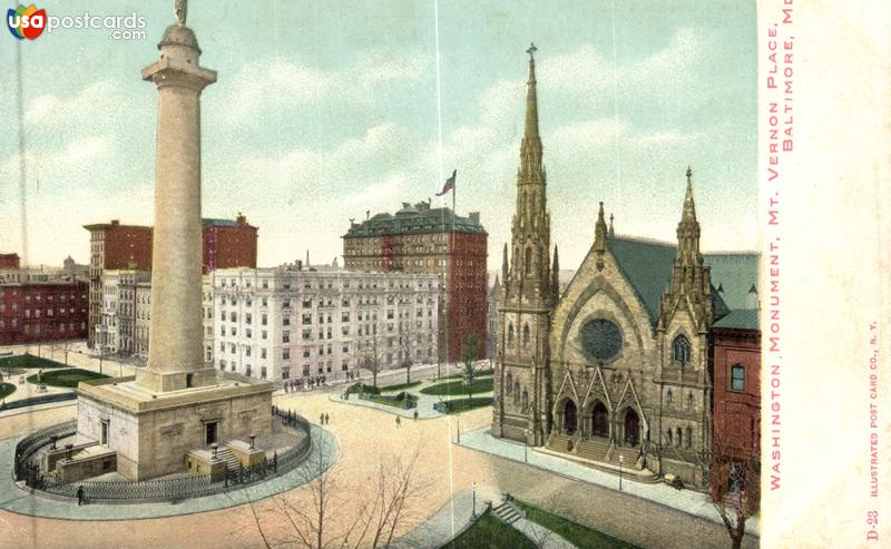 Pictures of Baltimore, Maryland: Washington Monument. Vernon Place